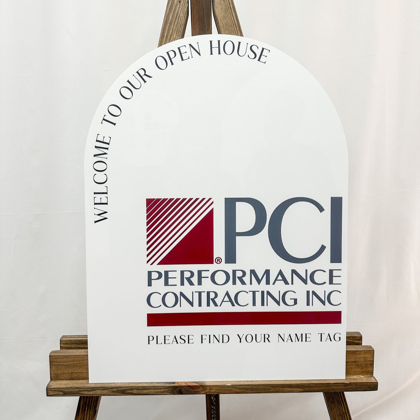Corporate Open House Acrylic Sign