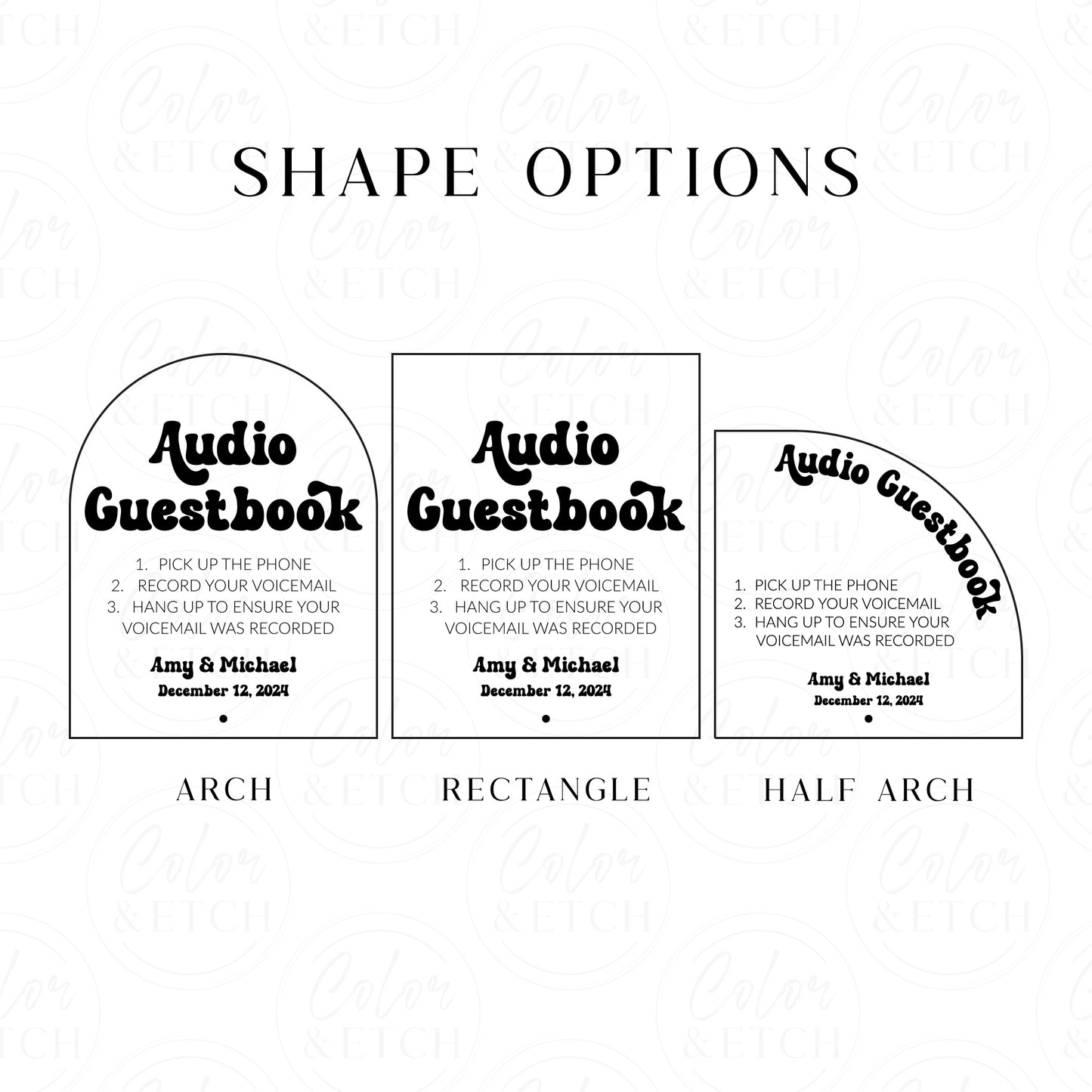 Retro Audio Guestbook Sign