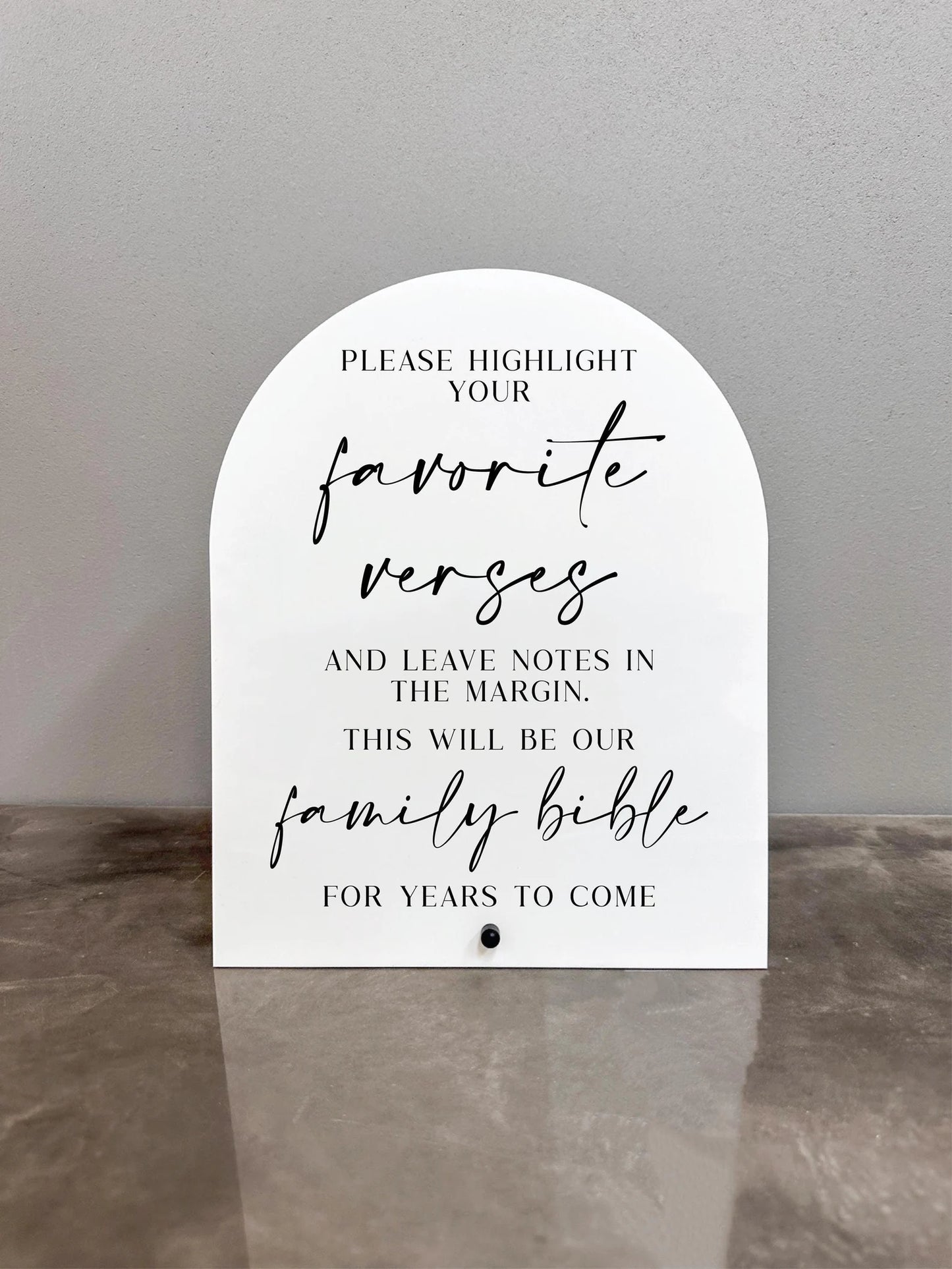 Bible Guestbook Sign