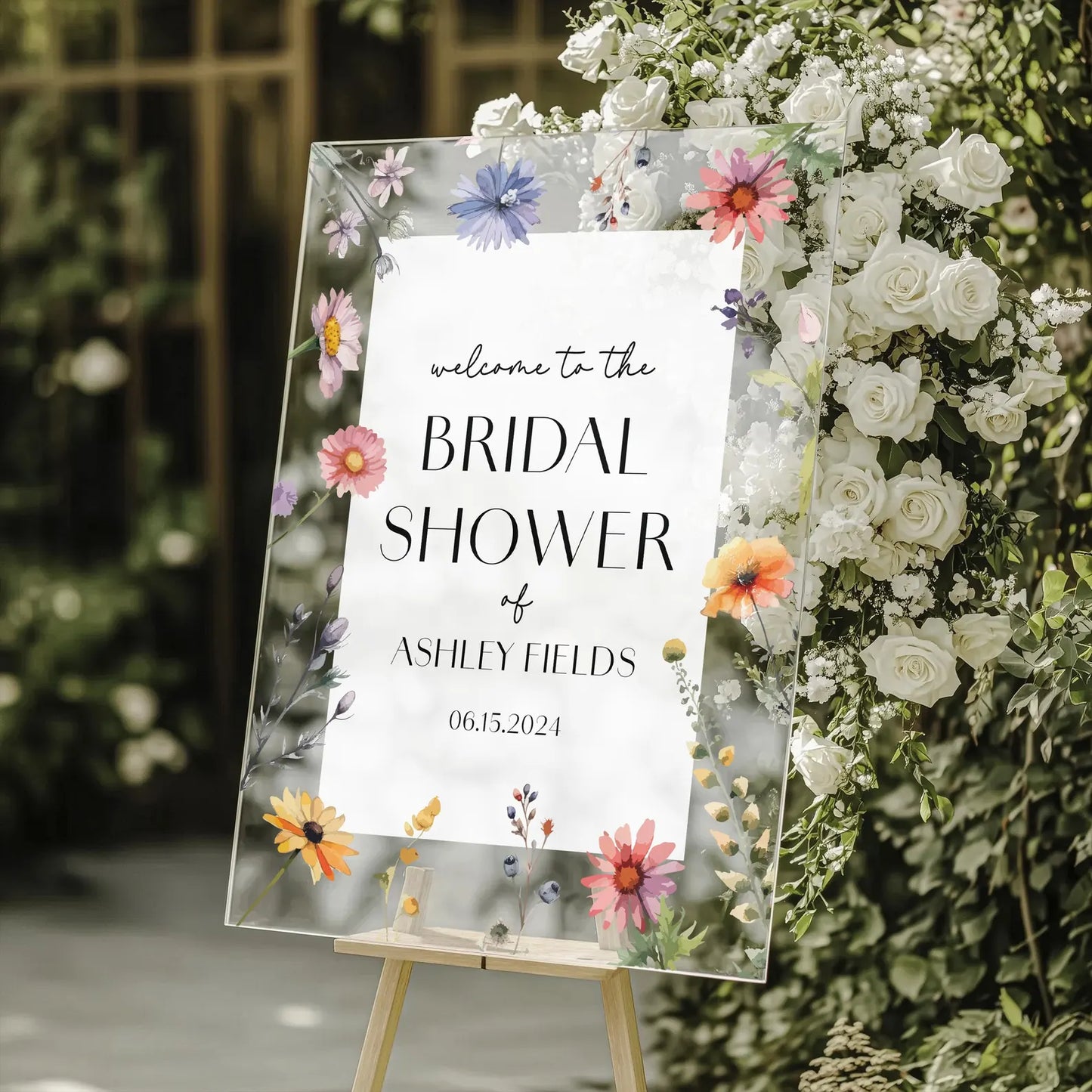 Wildflower Welcome Sign