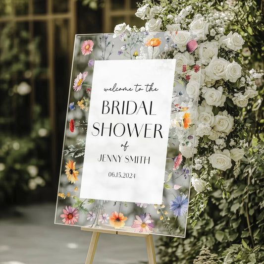 Wildflower Welcome Sign