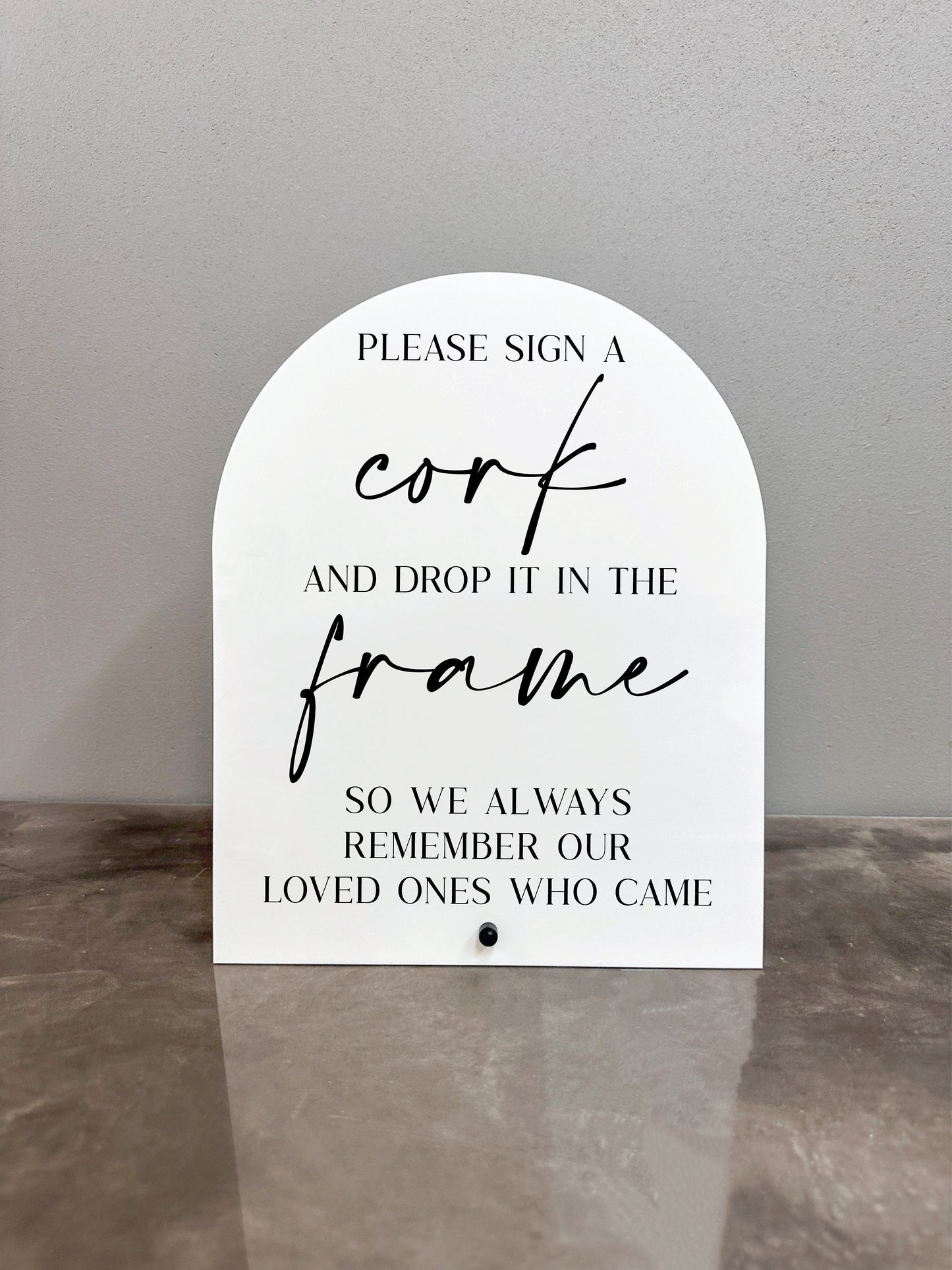 Please Sign A Cork Sign