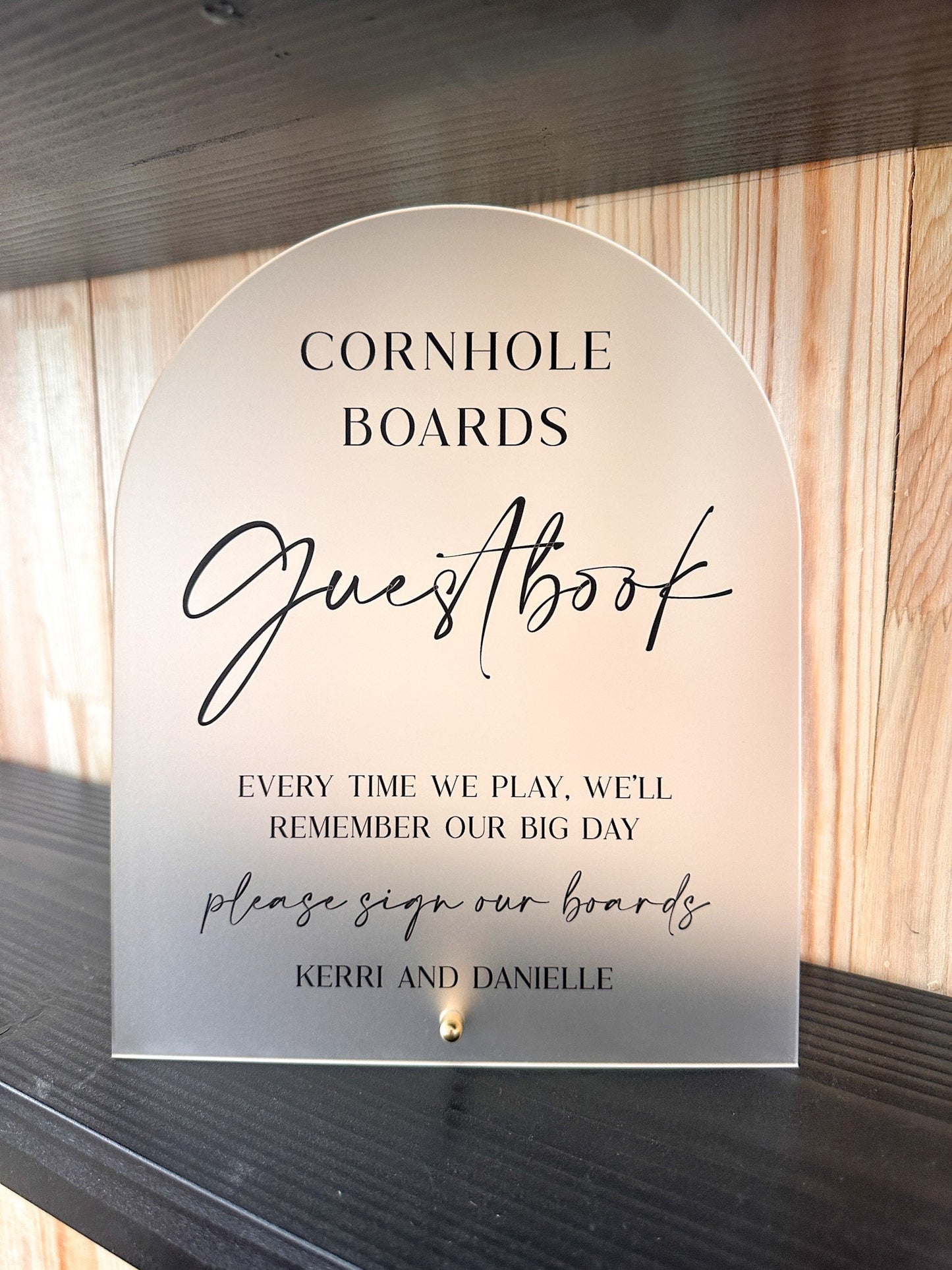 Cornhole Boards Guestbook Sign