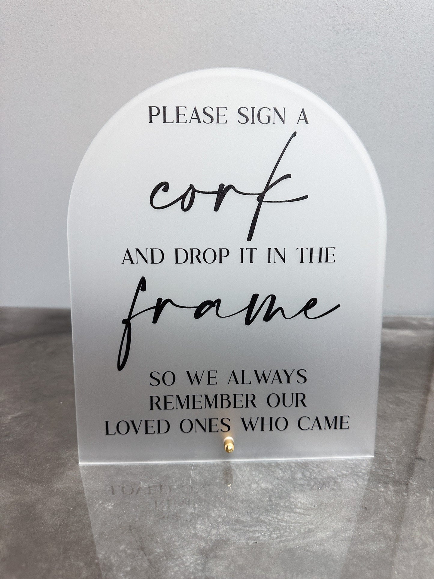 Please Sign A Cork Sign