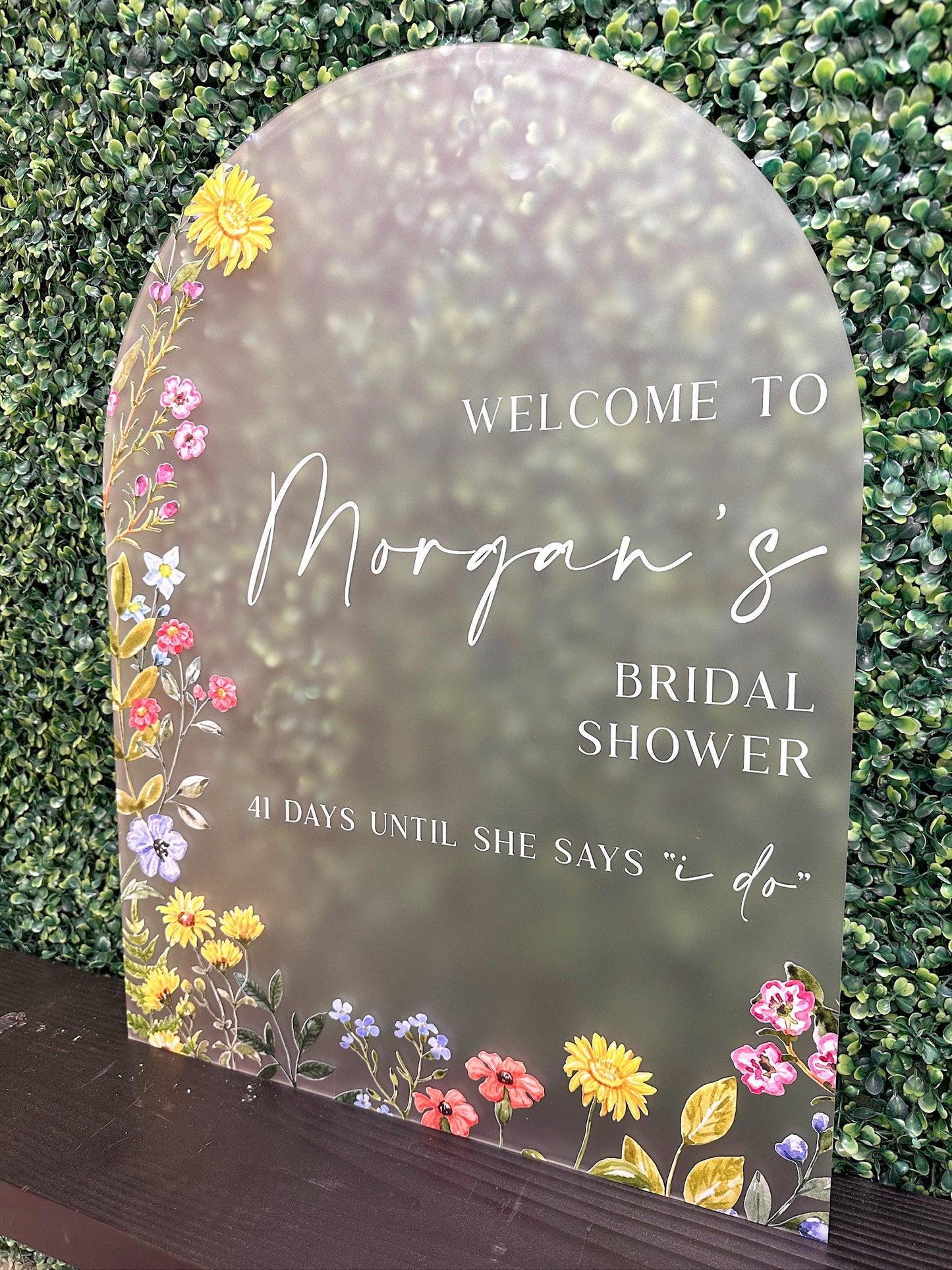 Wildflower Bridal Shower Sign