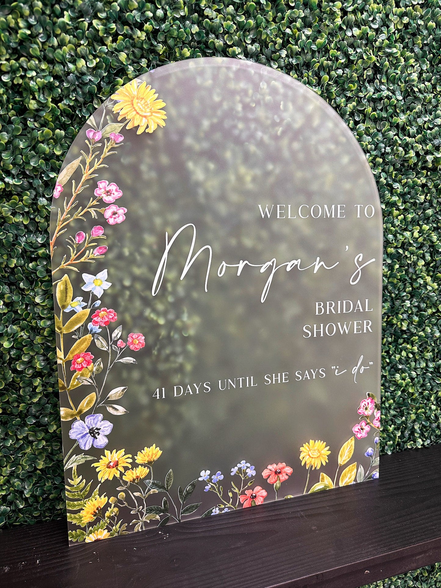 Wildflower Bridal Shower Sign