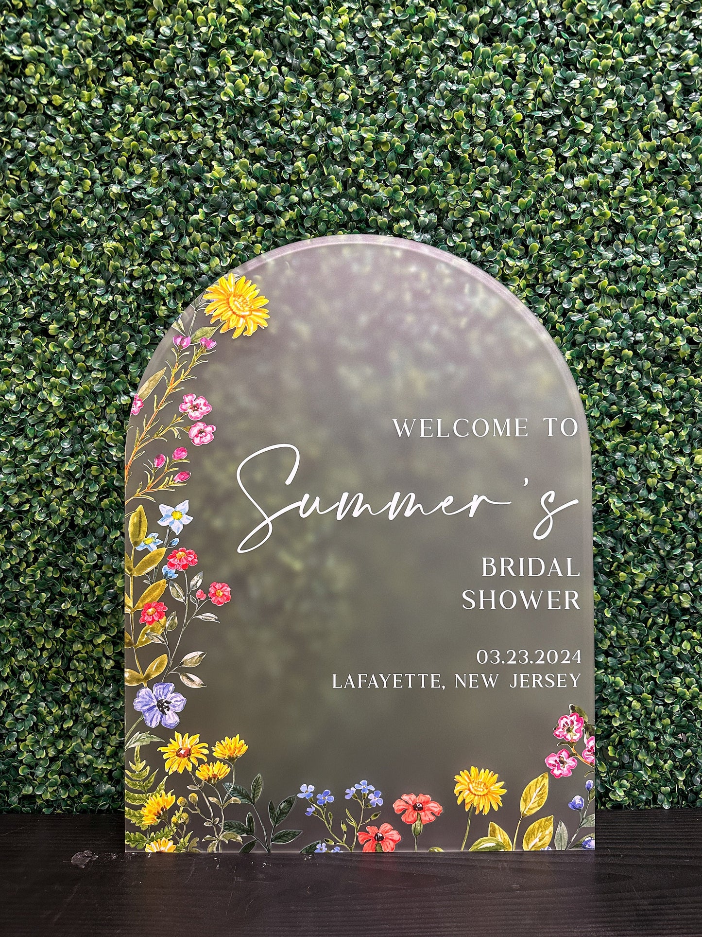 Wildflower Bridal Shower Sign