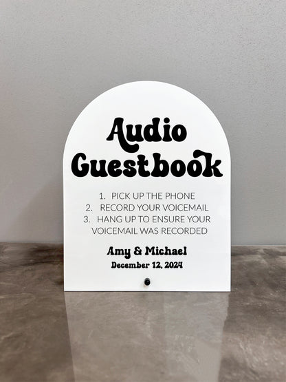 Retro Audio Guestbook Sign