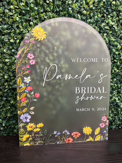 Wildflower Bridal Shower Sign
