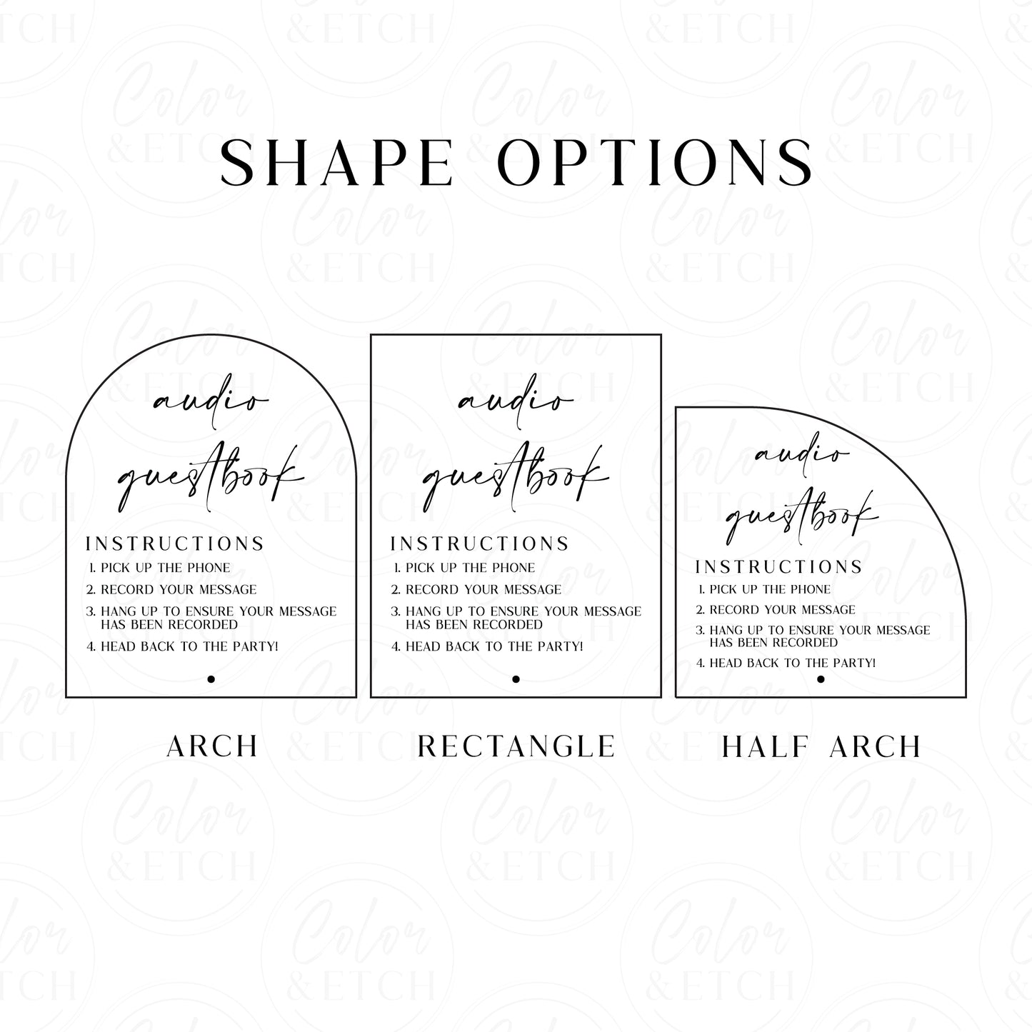 Audio Guestbook Sign