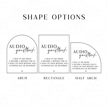 Audio Guestbook Sign