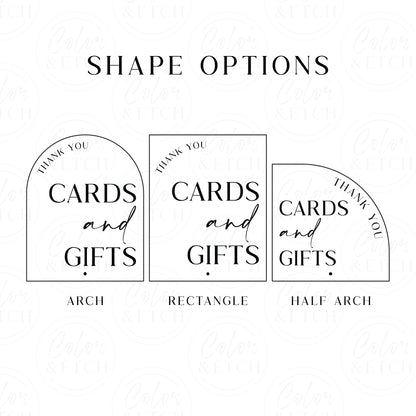 Cards and Gifts Sign