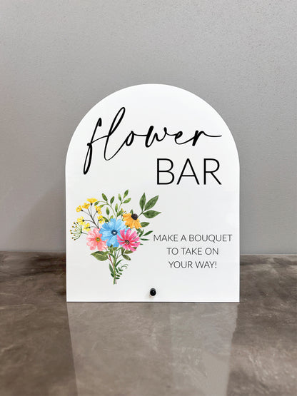 Flower Bar Sign