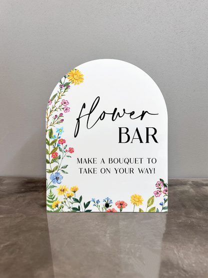 Flower Bar Sign