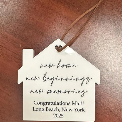 New Home, New Beginnings, New Memories Ornament