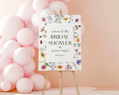 Wildflower Welcome Sign