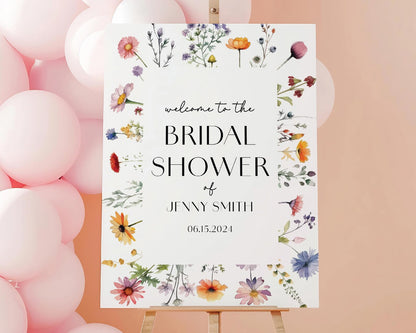 Wildflower Welcome Sign