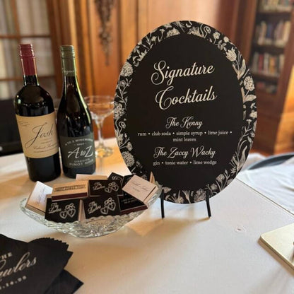 Chinoiserie Oval Bar Sign