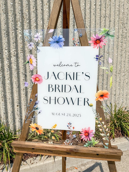 Wildflower Welcome Sign