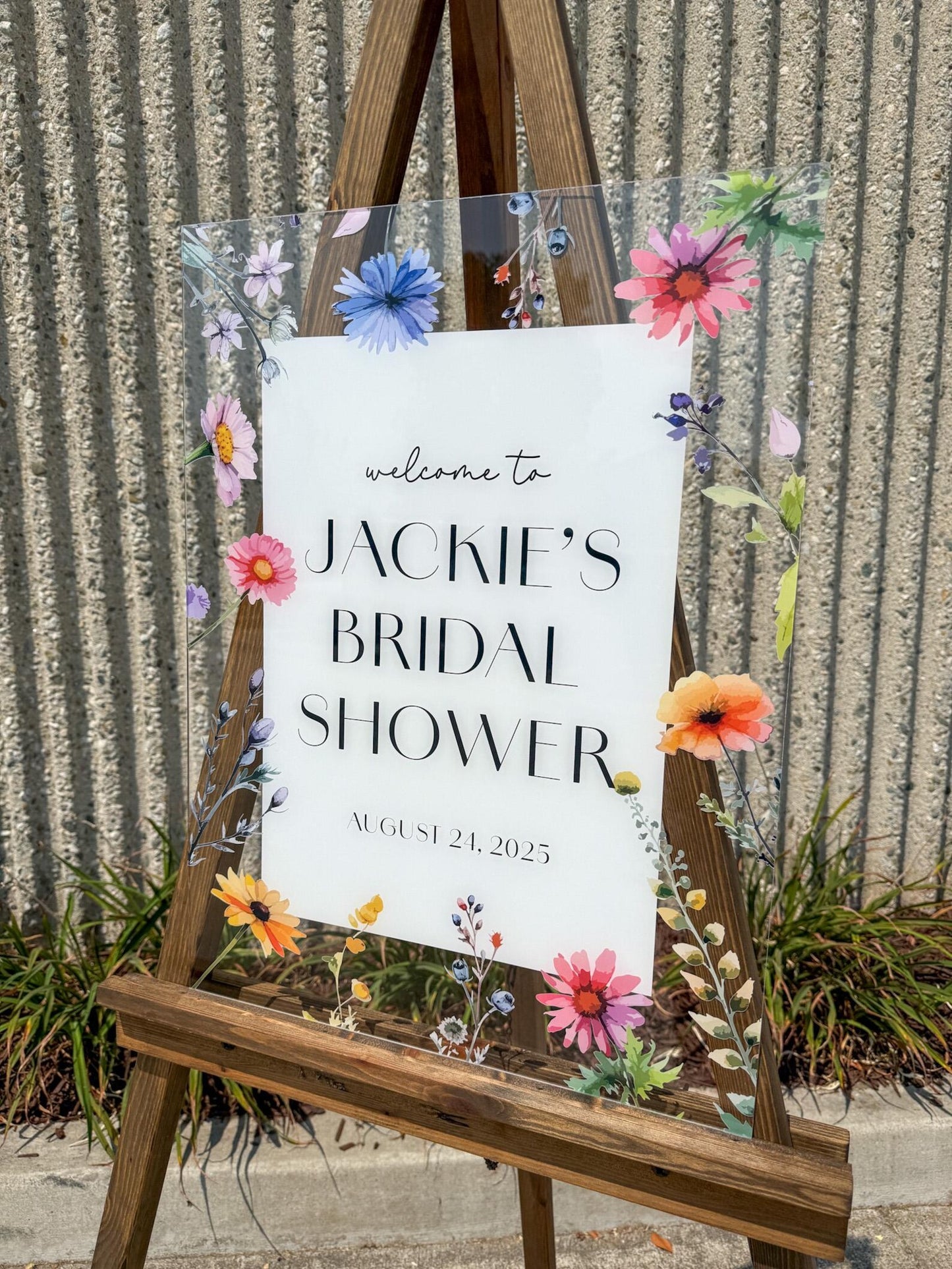 Wildflower Welcome Sign