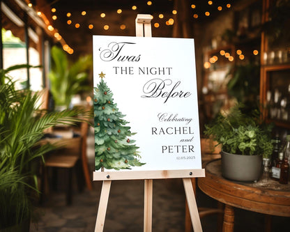 Twas The Night Before Welcome Sign