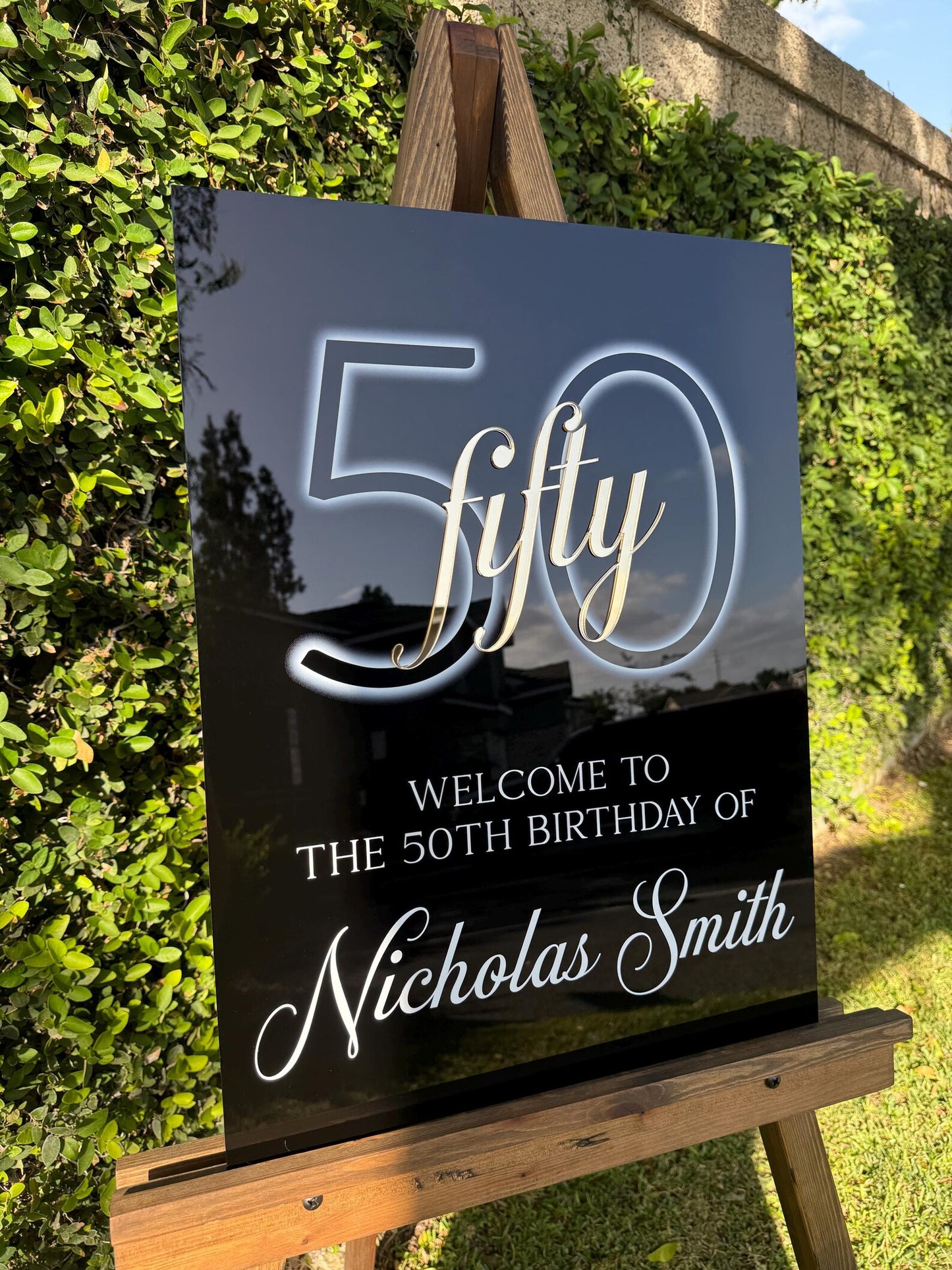 3D Birthday Welcome Sign