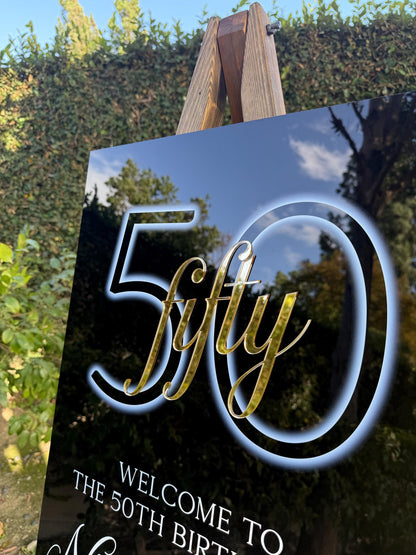 3D Birthday Welcome Sign