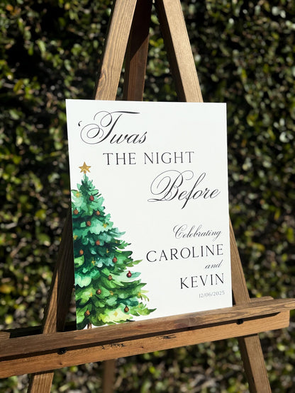 Twas The Night Before Welcome Sign