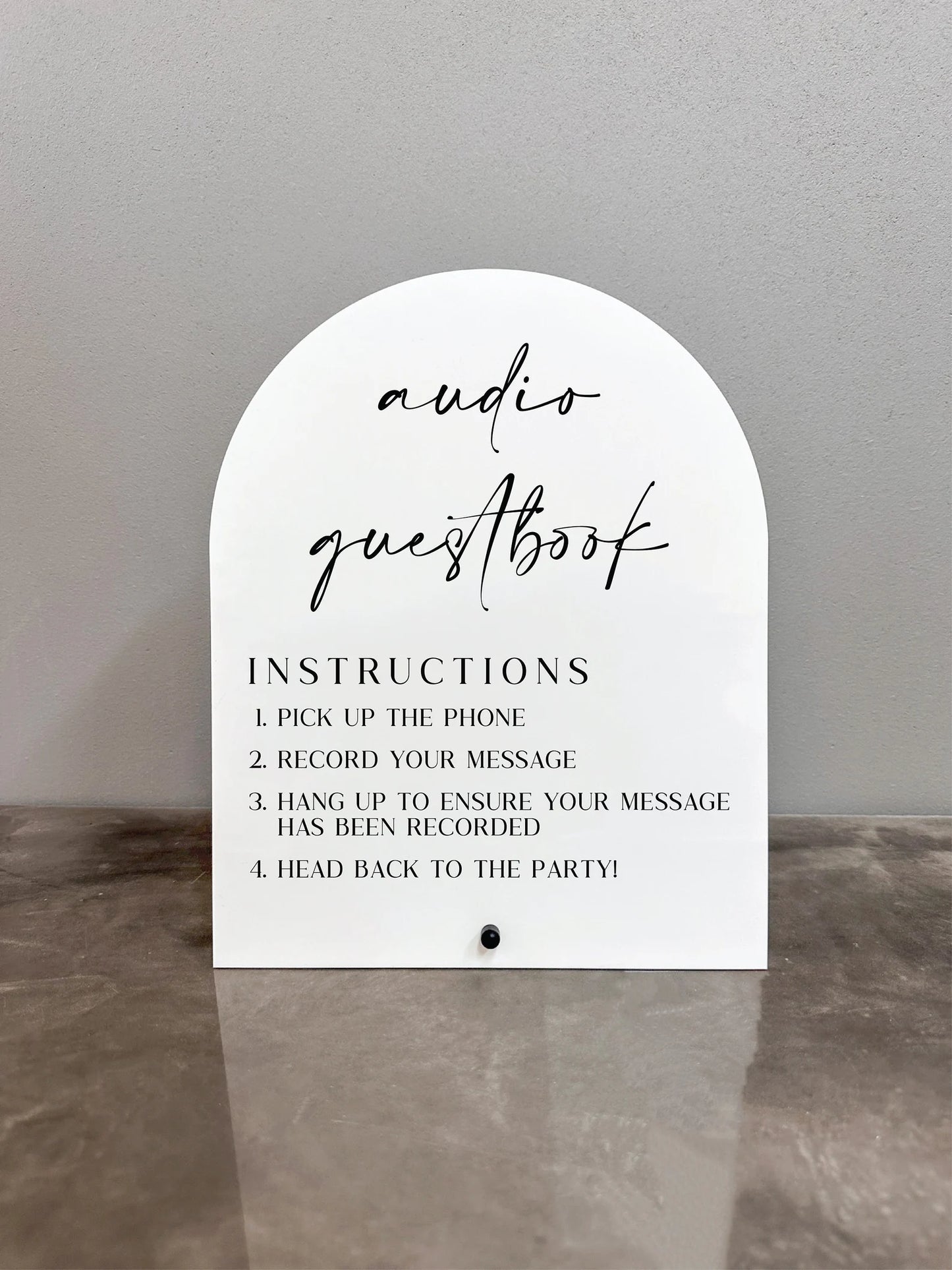 Audio Guestbook Sign