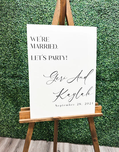 We're Married Let's Party