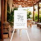Champagne Cheers Welcome Sign