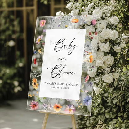 Wildflower Baby In Bloom Sign
