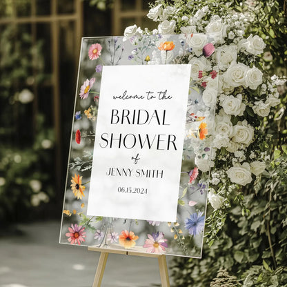 Wildflower Welcome Sign