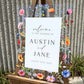 Wildflower Welcome Sign