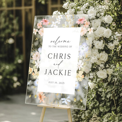 Wildflower Welcome Sign