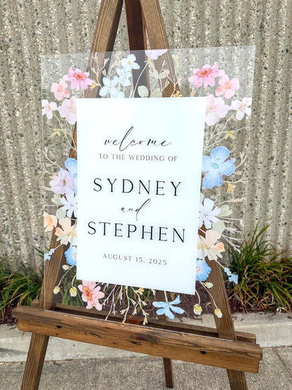 Wildflower Welcome Sign