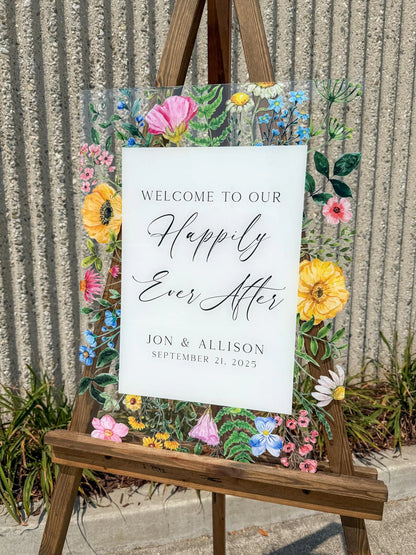 Welcome To Our Happily Ever After Sign