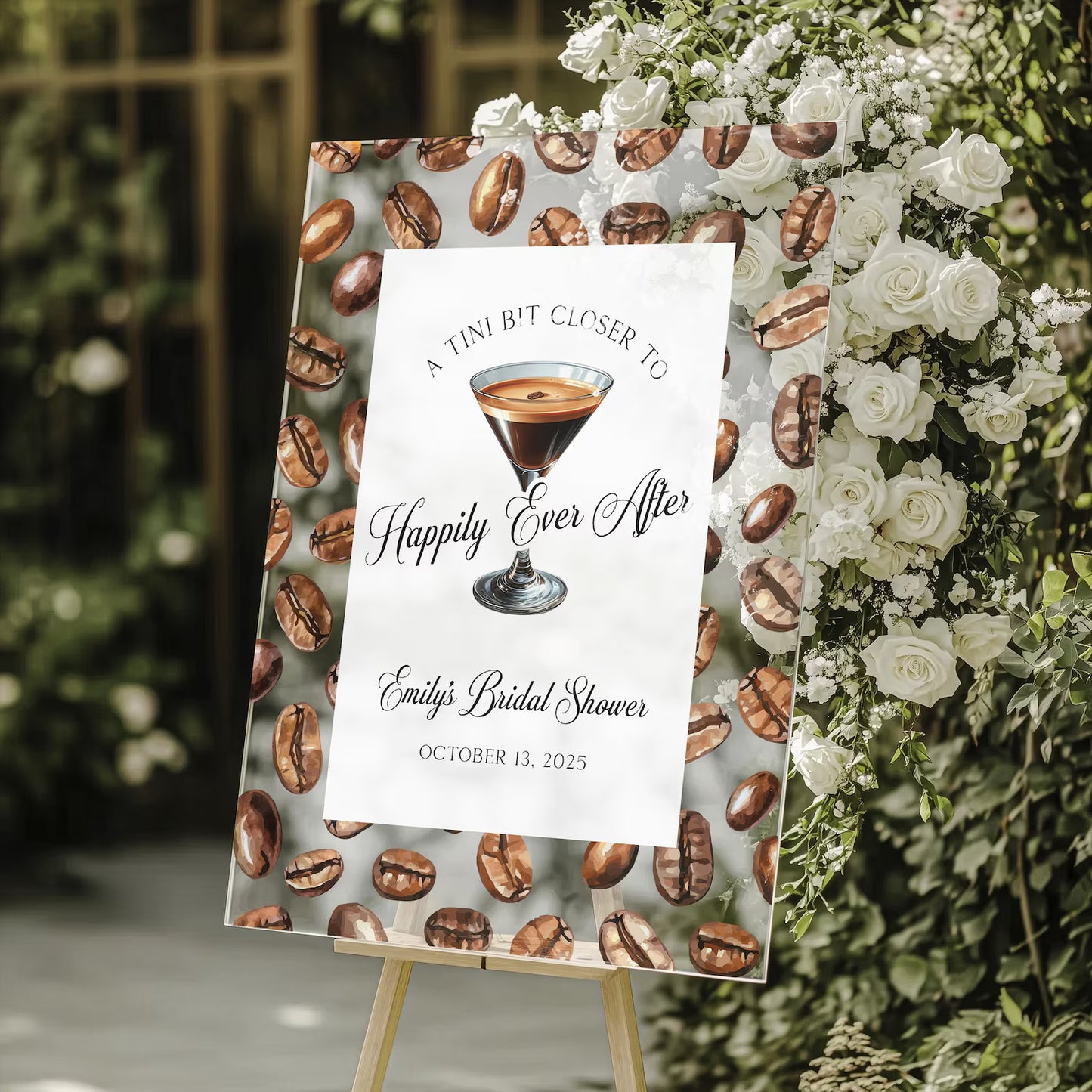 Espresso Martini Welcome Sign