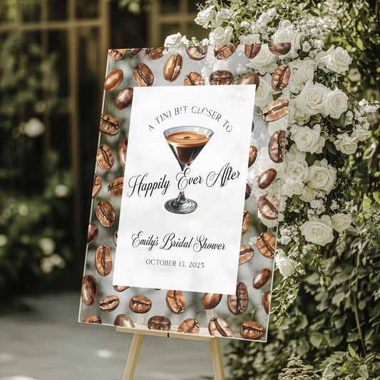 Espresso Martini Welcome Sign