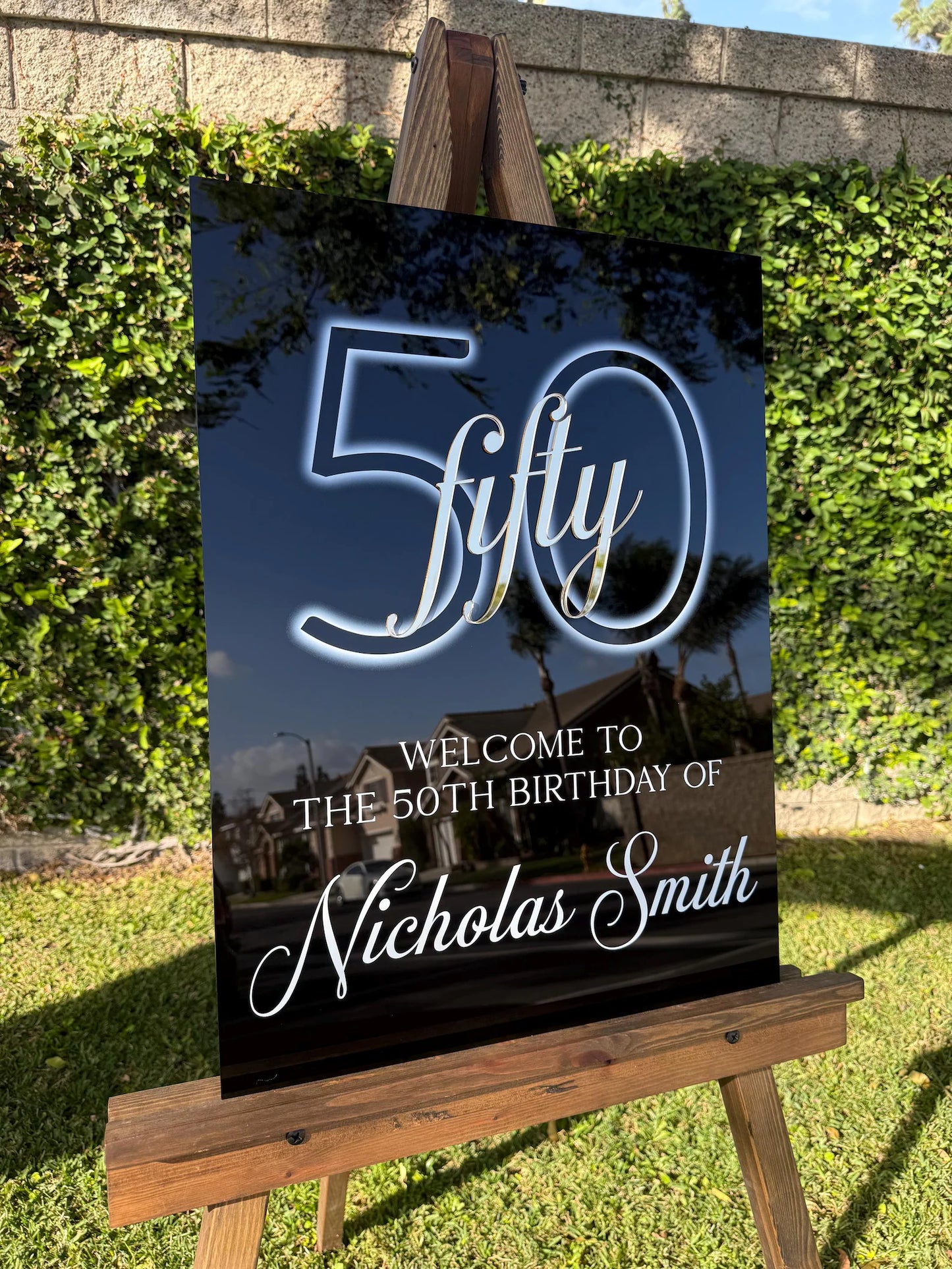 3D Birthday Welcome Sign