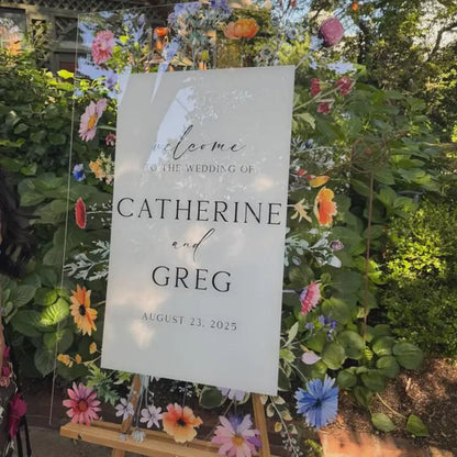 Wildflower Welcome Sign