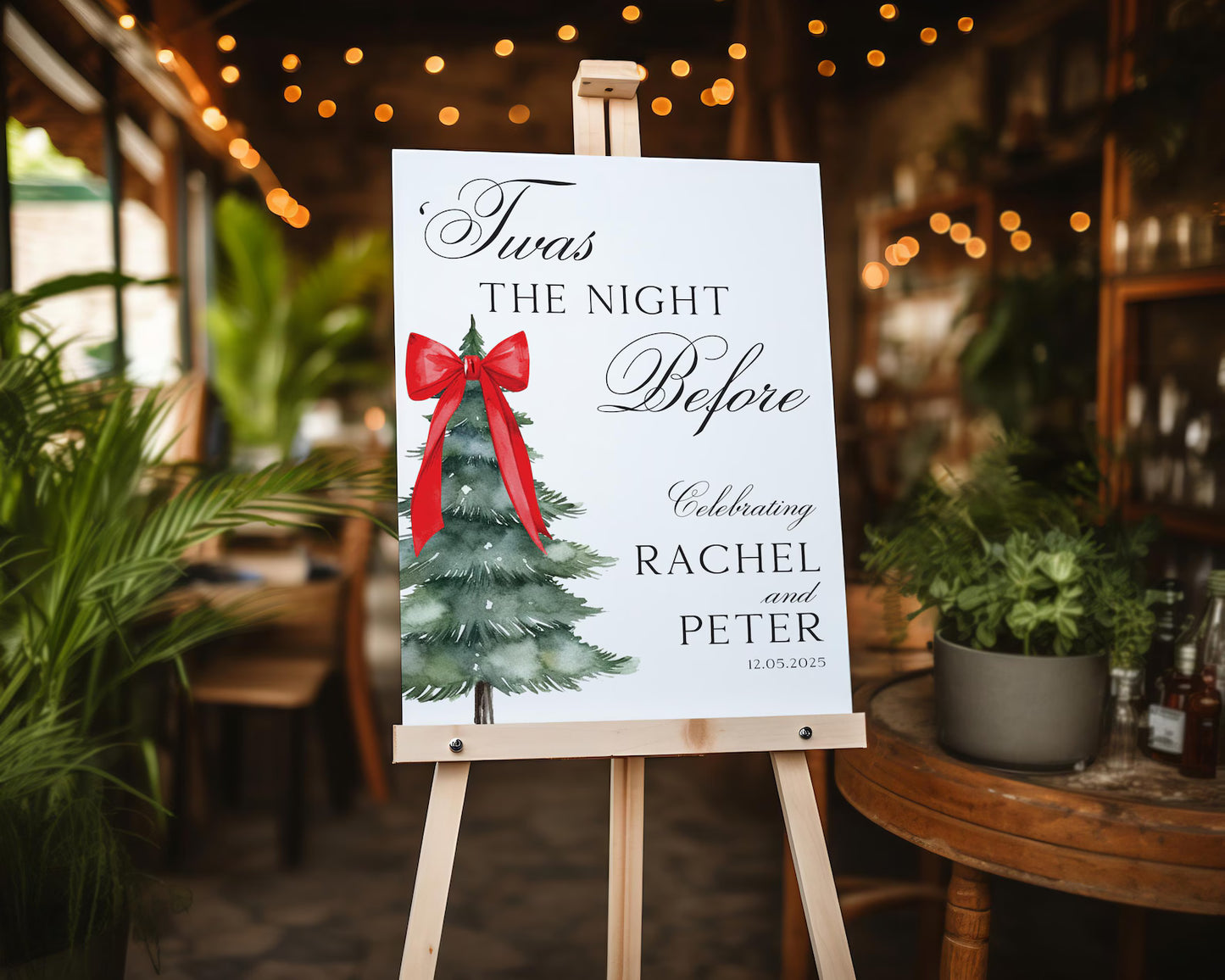 Twas The Night Before Welcome Sign