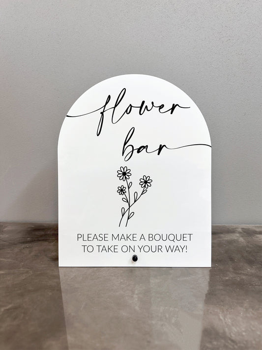 Flower Bar Sign
