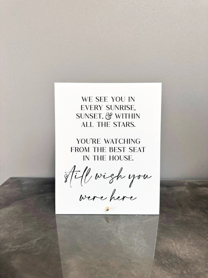 Wedding Memorial Sign