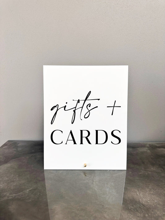 Gifts + Cards Sign (Copy)