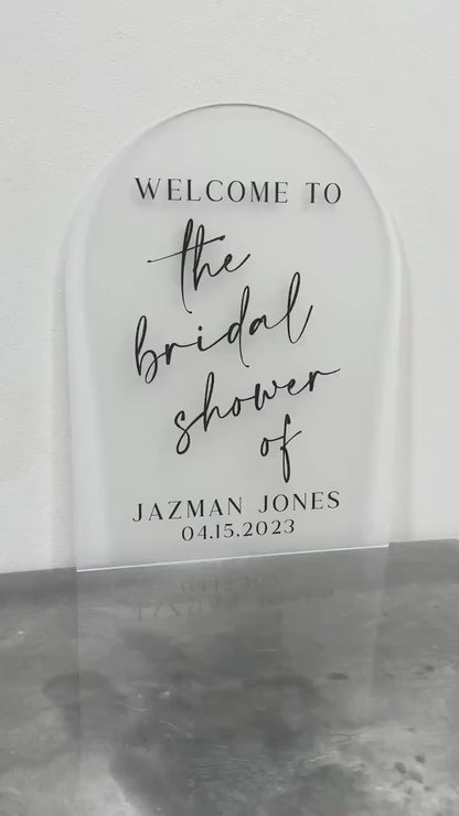 Welcome To The Bridal Shower Of Sign