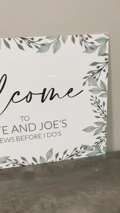 Eucalyptus Welcome Sign