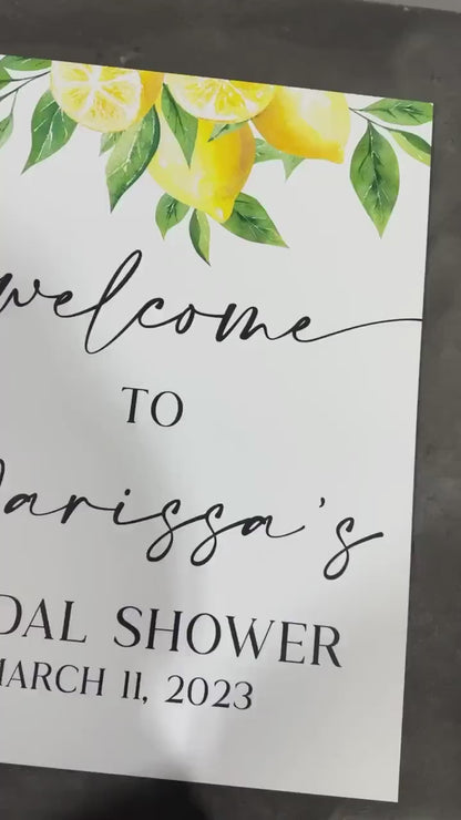 Lemon Welcome Sign