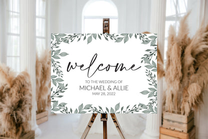Eucalyptus Welcome Sign