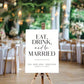 Eat Drink And Be Married Sign